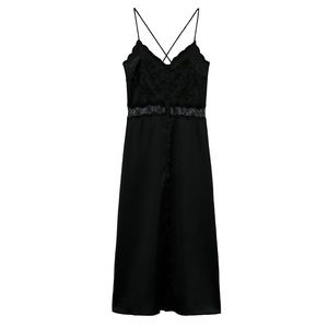 Zara black slip dress